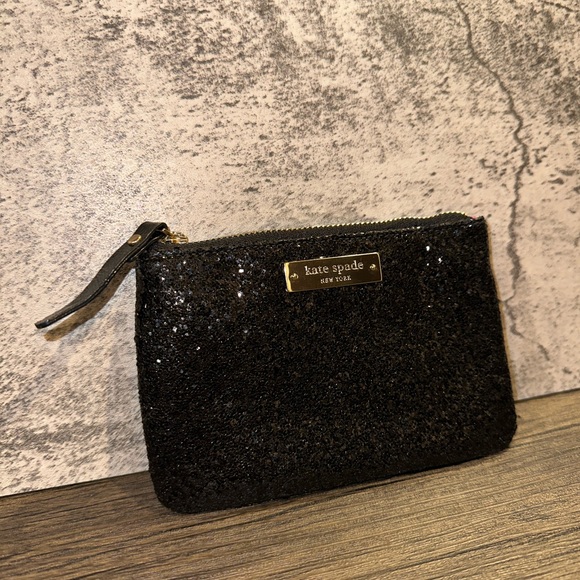 KATE SPADE BLACK CLUTCH - Picture 1 of 5